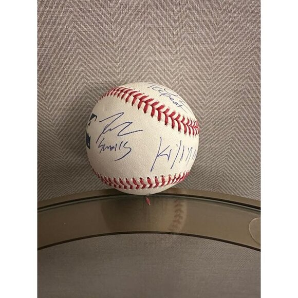 The Sandlot Cast Signed "Killing Me Smalls" Rawlings OMLB Baseball (Beckett) - Picture 1 of 8